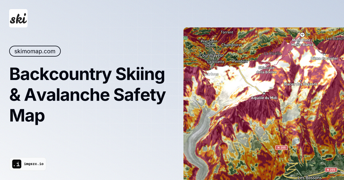 SkiMoMap - Backcountry Skiing and Avalanche Safety Map